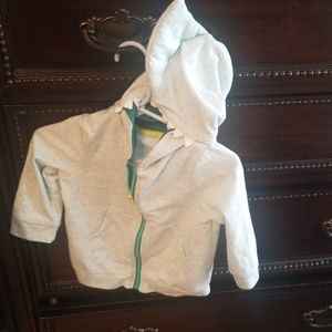 Shark hooded sweatshirt in teal